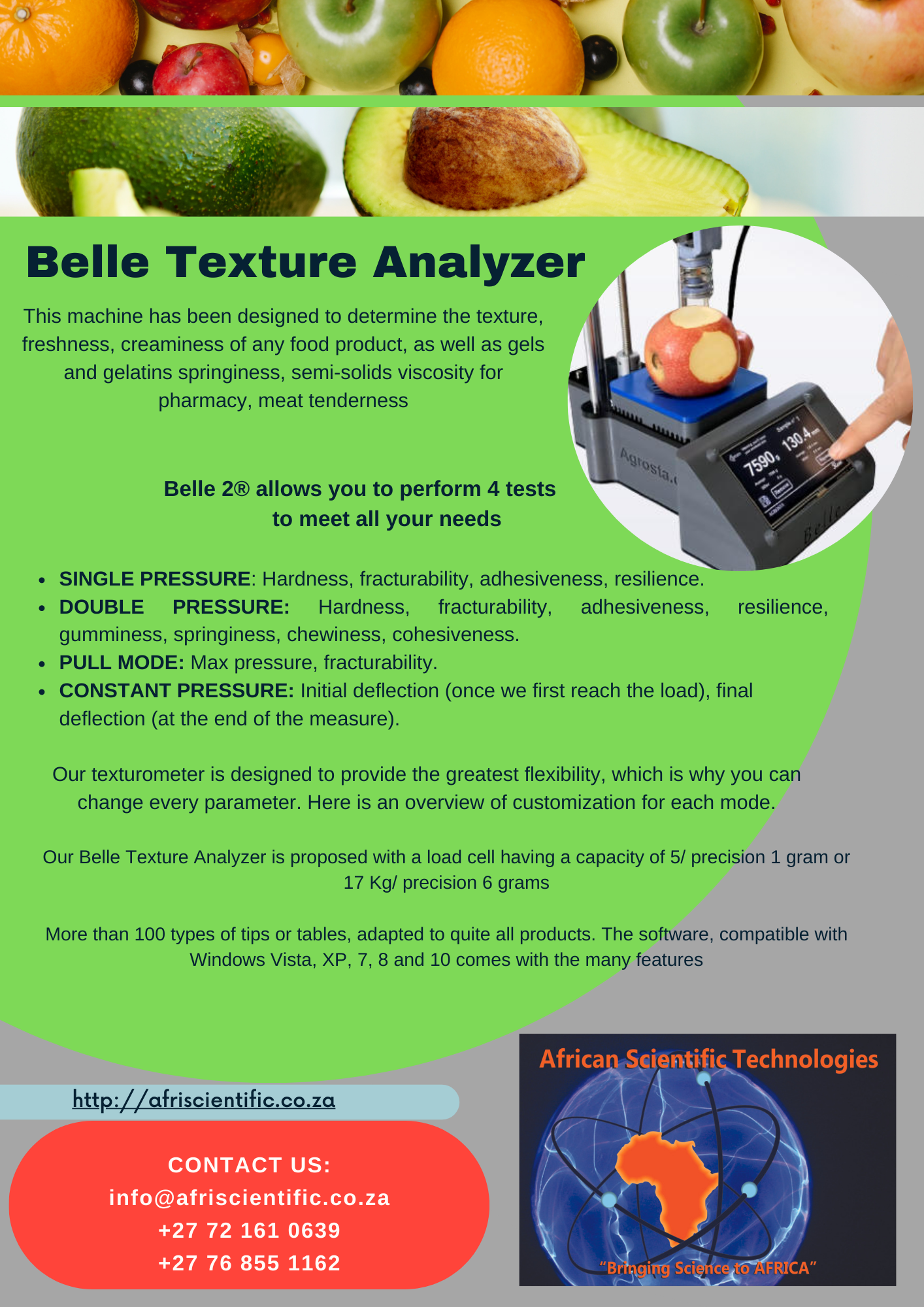 AST Belle Texture Analyzer AST Belle Texture Analyzer
