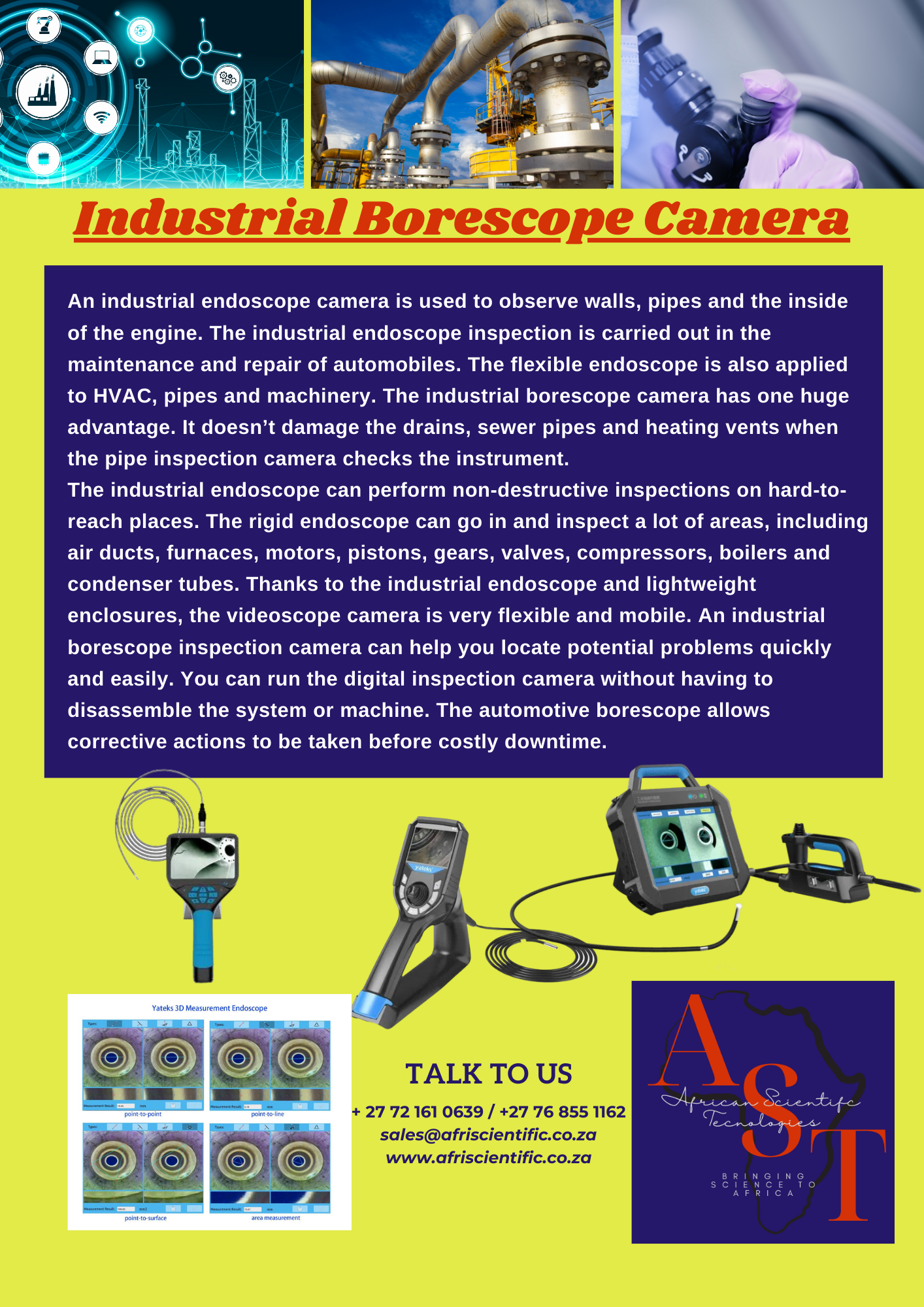 AST Borescope Endoscope Camera AST Borescope Endoscope Camera