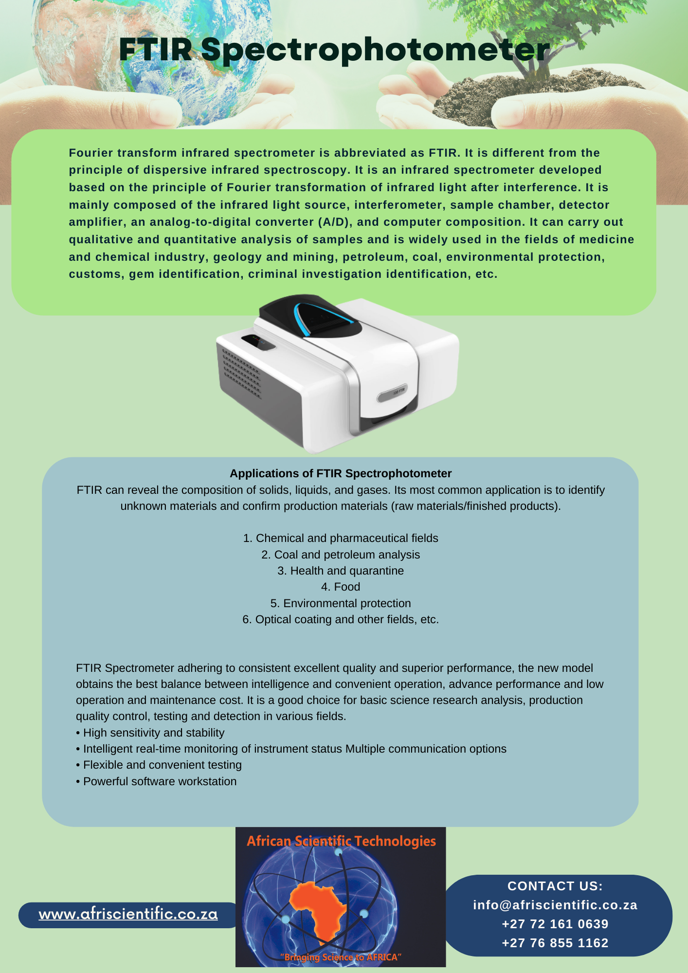 AST FTIR Spectrophotometer AST FTIR Spectrophotometer