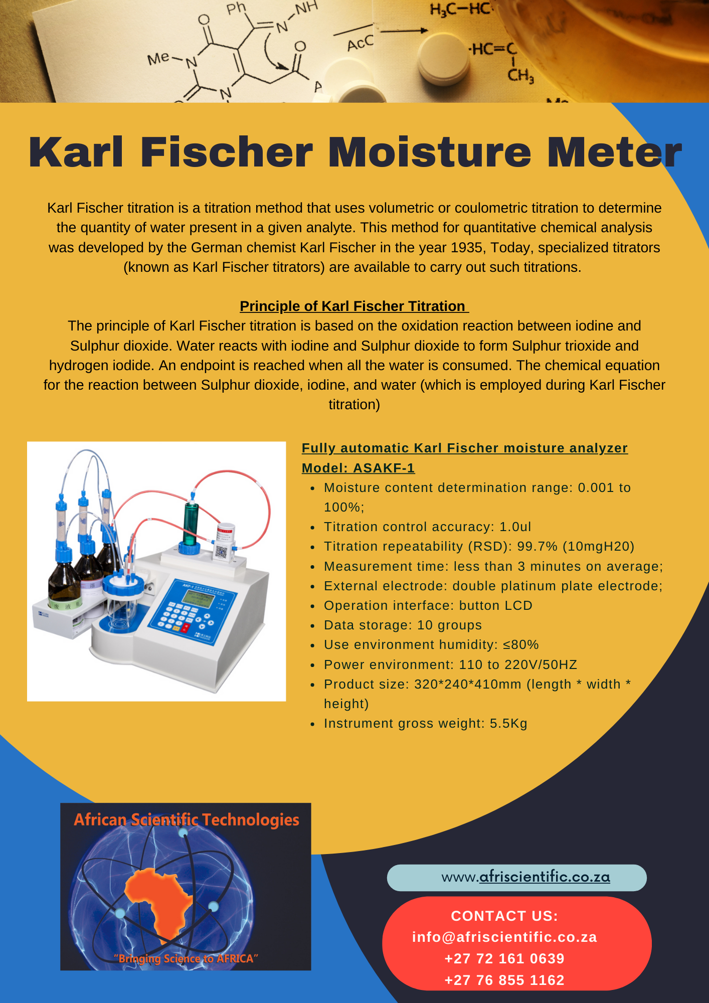 AST Karl Fischer Moisture AST Karl Fischer Moisture