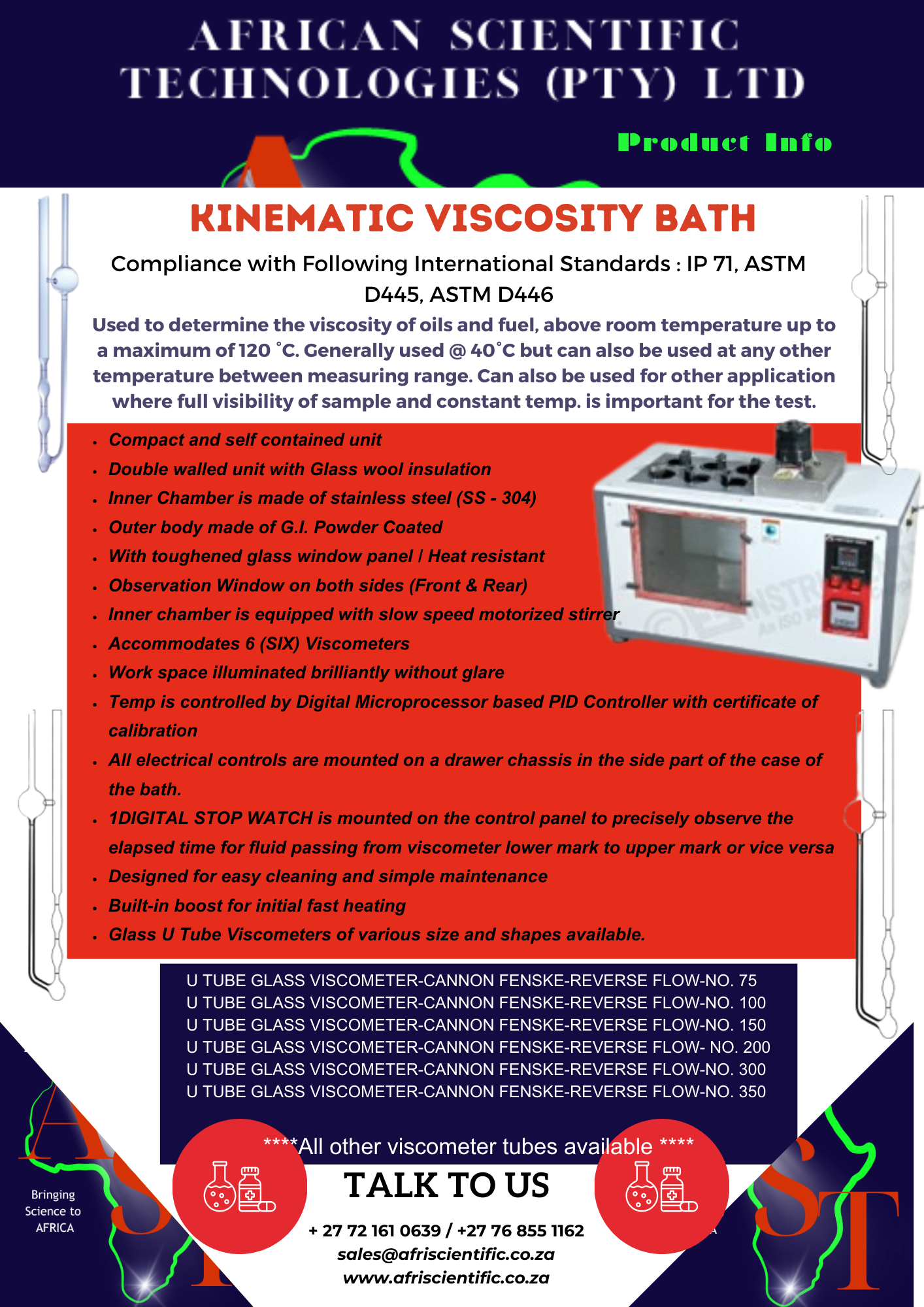 AST Kinematic Viscosity Bath AST Kinematic Viscosity Bath