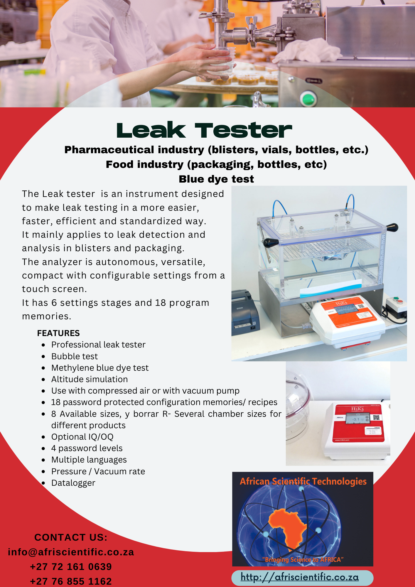 AST Leak Tester Packaging AST Leak Tester Packaging