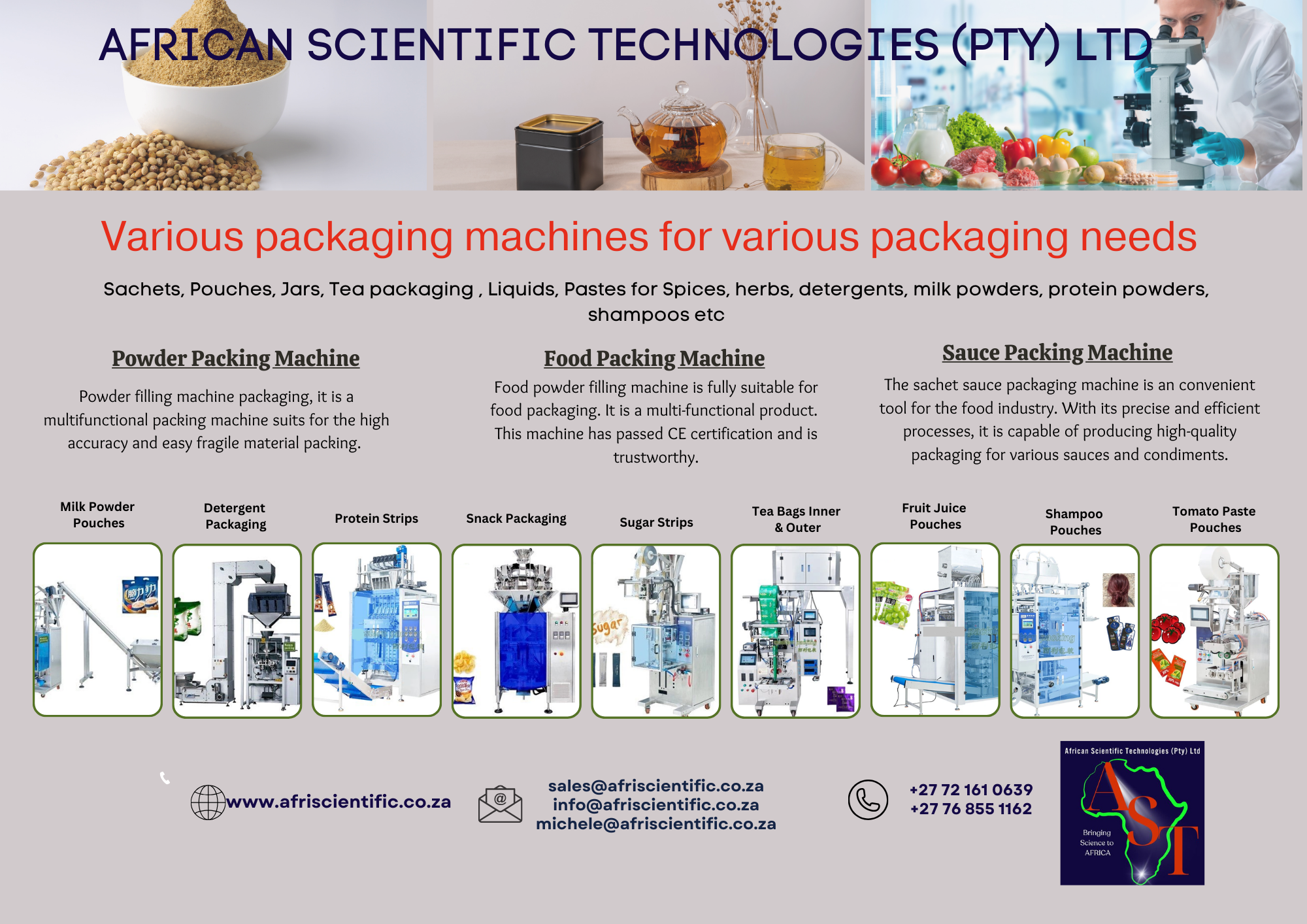 AST Packaging Machines AST Packaging Machines