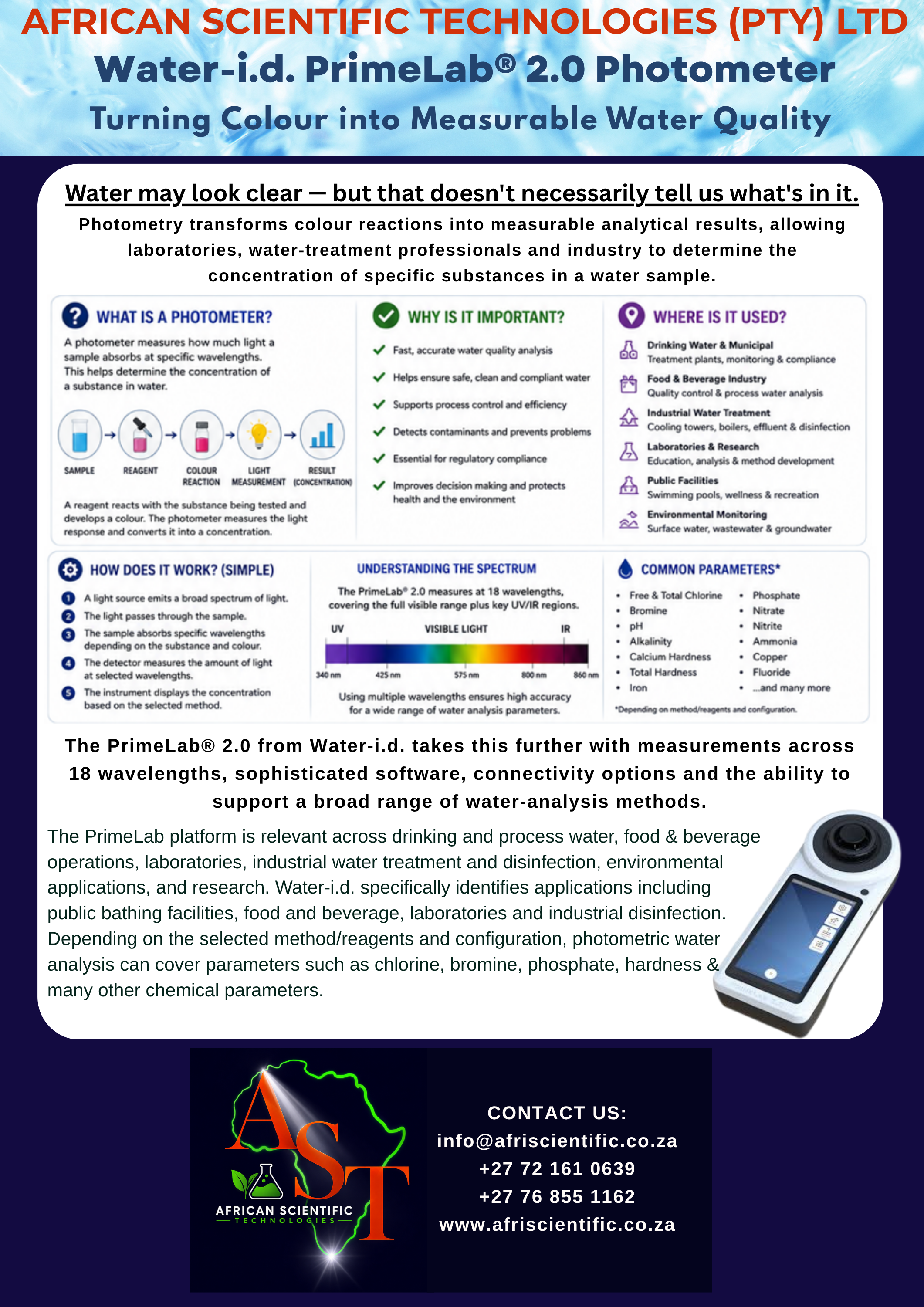 AST PrimeLab Photometer Marketing Material July AST PrimeLab Photometer Marketing Material July