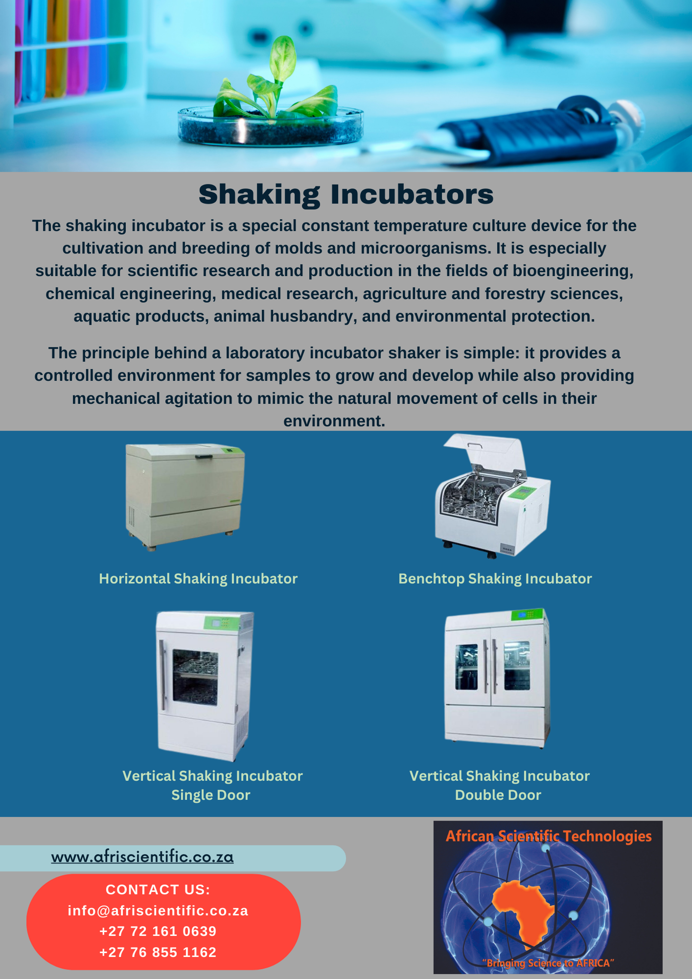 AST Shaking Incubators AST Shaking Incubators