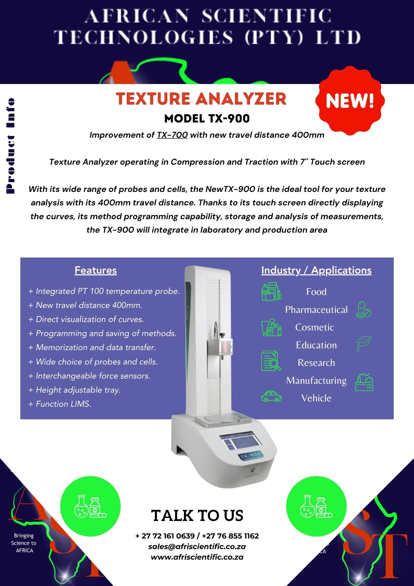 AST Texture Analyser AST Texture Analyser