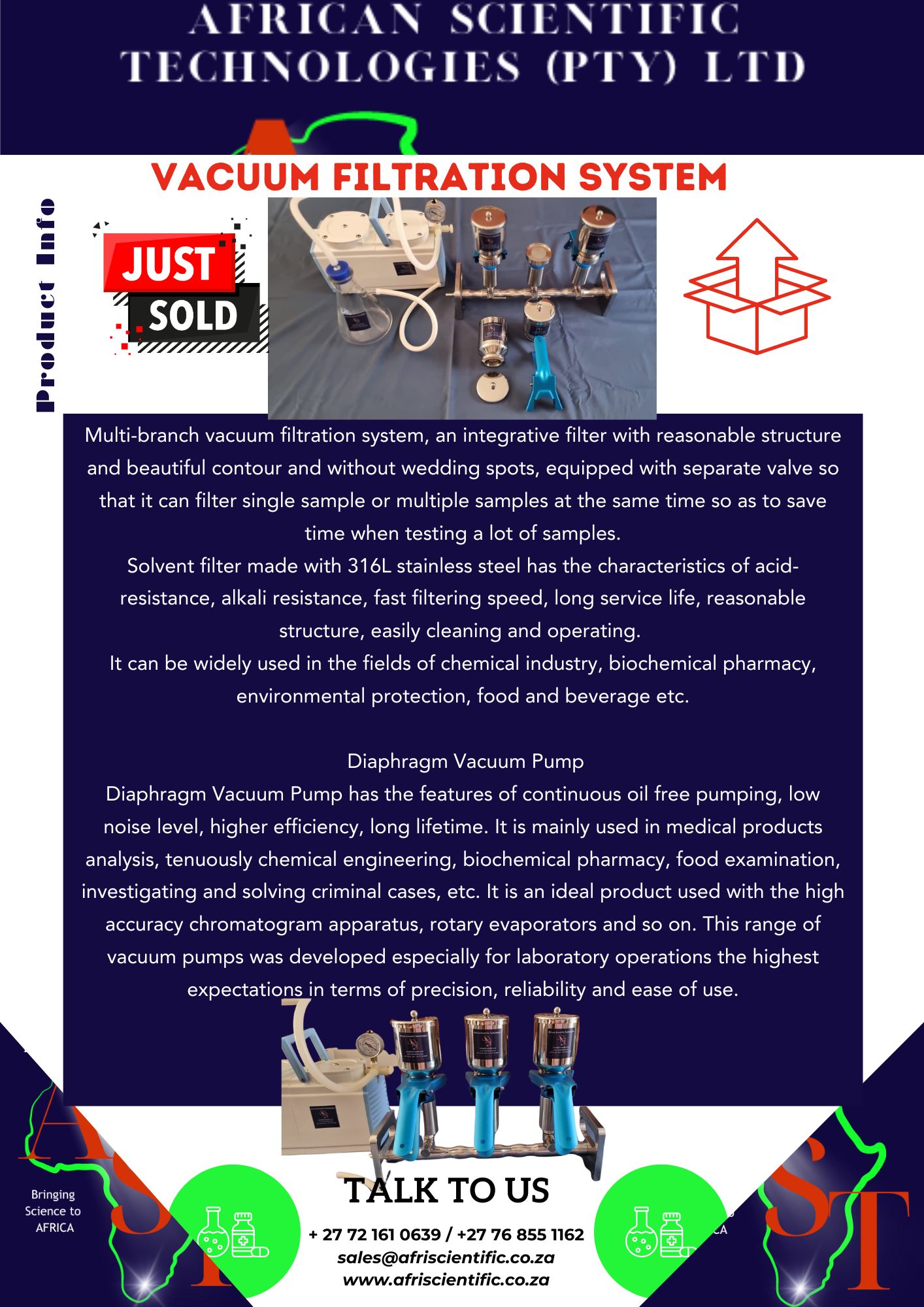 AST Vacuum Filtration System AST Vacuum Filtration System
