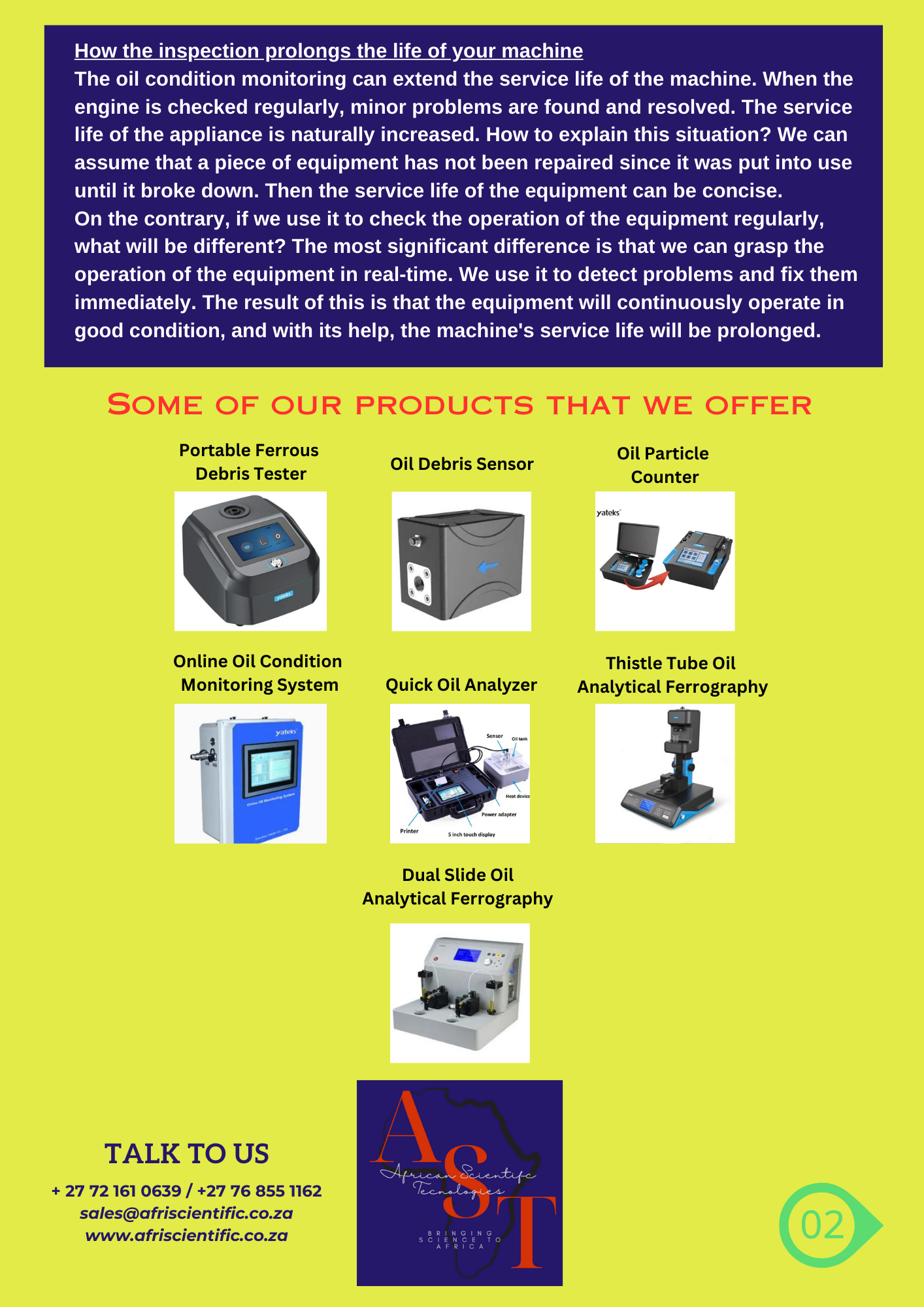 AST Why Oil Analysis 2 AST Why Oil Analysis 2