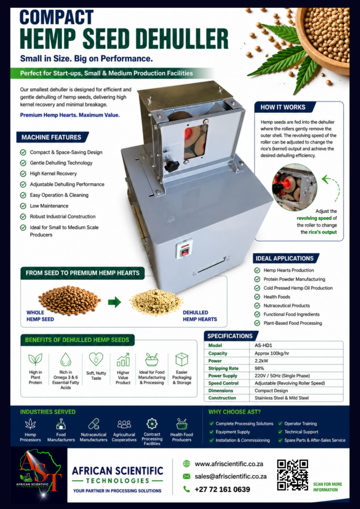 AST Hemp Dehuller Aug 2026 AST Hemp Dehuller Aug 2026